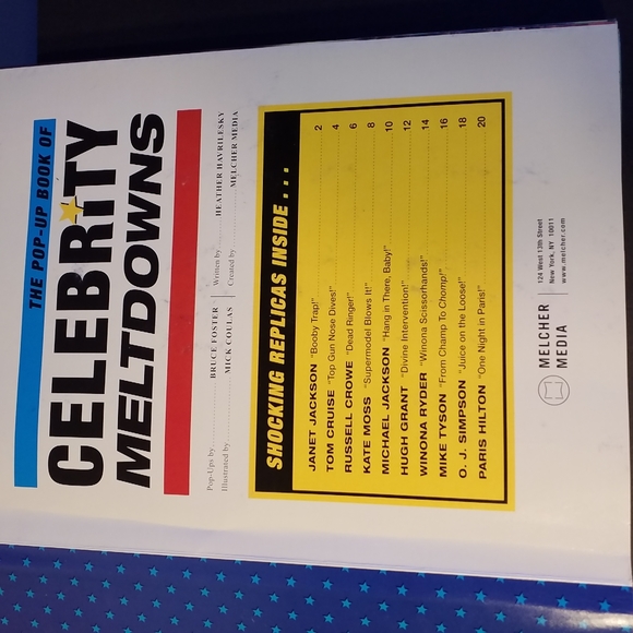 POP-UP 3D Adult Comedy/Spoof BOOK Celebrity Meltdowns Y2K Outrageous Parodies - Picture 2 of 5